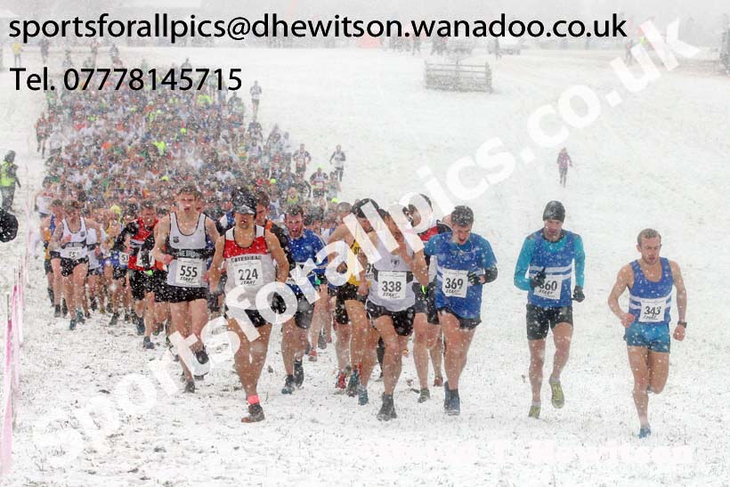 Senior mens North Eastern Cross Country, Sedgefield, County Durham. Photo: David T. Hewitson/Sports for All Pics